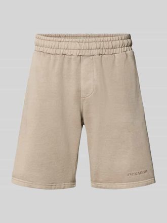 Pegador Regular Fit Shorts mit Logo-Stitching in Graphit, Gr&ouml;&szlig;e XXL
