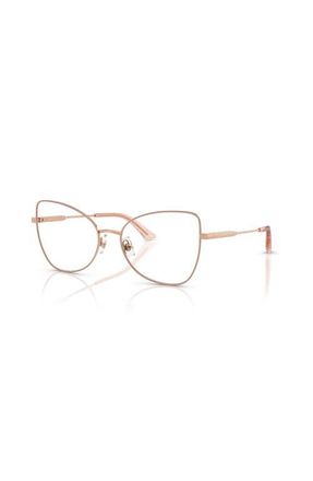 Jimmy Choo London 55mm Butterfly optical glasses in Gold at Nordstrom