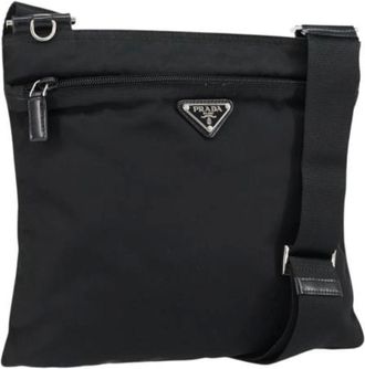 Prada unisex, Pre-owned, Zwart, Maat: ONE Size Nylon