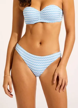 Seafolly Mesh Effect Hipster Pants In Striped