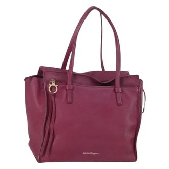 Ferragamo Pre-owned Handbags, female, Purple, Size: ONE SIZE Pre-owned Handbag