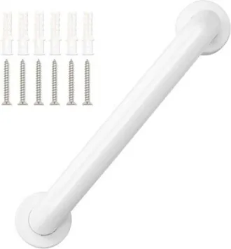 OEM Barra De Agarre De Ducha De Acero Blanco, 30 Cm, Para Personas Mayores Que Se Duchan