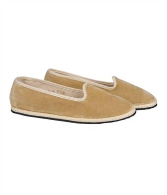 Vibi Venezia Womens Furlana Velvet Shoe In Palude