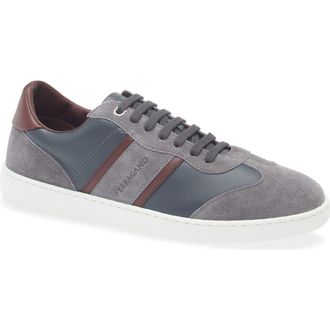 Ferragamo Achille 1 Low Top Sneaker in Stromboli Sand Cordovan at Nordstrom, Size 11.5