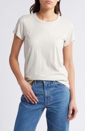 Rag & Bone The Slub Organic Pima Cotton T-Shirt in Warmgry at Nordstrom, Size Xx-Small