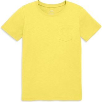 primary Unisex Fit Slub Pocket Tee in Banana at Nordstrom, Size Xx-Large