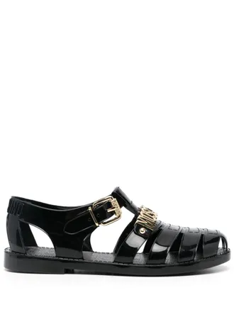 Moschino Sandali con applicazione - Nero