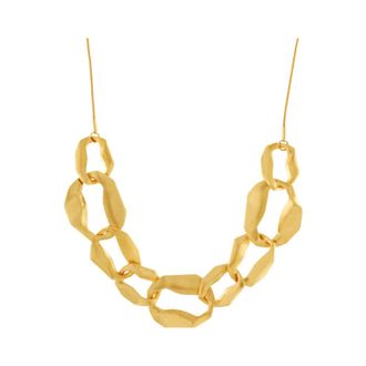 Dansk Copenhagen Elysian Short Link Fluid Ketting - Dames - Accessoires - Geel - Maat: ONE Size