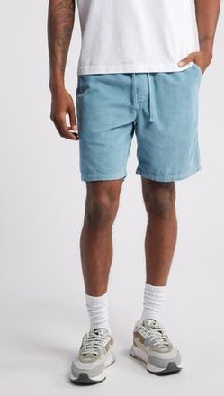 Quiksilver Taxer Corduroy Drawstring Shorts in Blue Shadow at Nordstrom Rack, Size Medium
