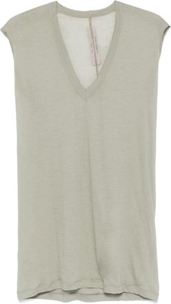 Rick Owens T-shirt con scollo a V - Verde