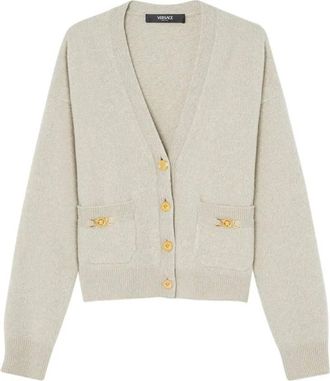 Versace Medusa 95 Knit Boxy Cardigan, Brand Size 42 ( US Size 6 )