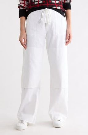 Re/Done Beach Wide Leg Denim Pants in Vintage White at Nordstrom Rack, Size 27