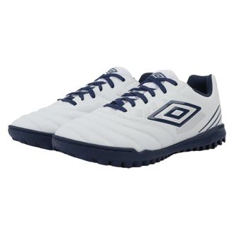 Umbro Mens Tocco Iv Club Tf Football Boots (White/Poseidon/Blazing Yellow) - Size UK 9