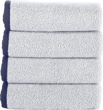 Brooks Brothers Contrast Frame 4Pc Wash Towels