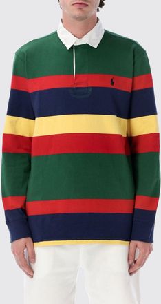 Polo Ralph Lauren Polo a maniche lunghe a righe in piquet di cotone