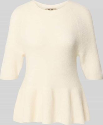 Mos Mosh Strickpullover aus Alpaka-Mix Modell Thora in Offwhite, Gr&ouml;&szlig;e XL