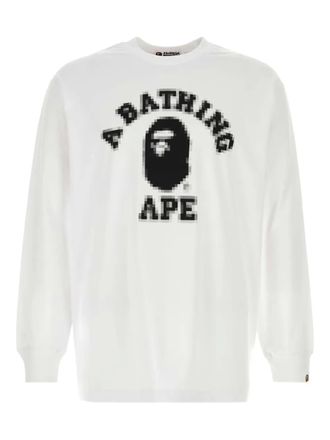 A Bathing Ape long-sleeve T-shirt - White