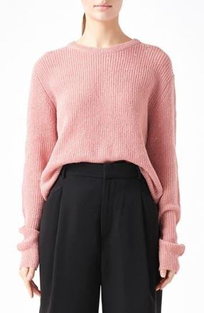 endless rose Lurex Sequin Sweater in Pink at Nordstrom Rack, Size X-Small