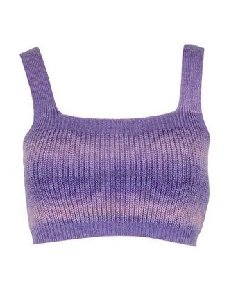 8 by YOOX PRINTED KNIT TIE&DYE CROP TOP