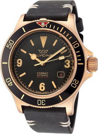 Glycine Mens Combat Sub Bronze Vintage 42mm Automatic Watch GL0265