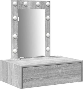 vidaXL Dressing Table with Drawer Grey 60 x 40 x 70 cm Engineered wood vidaXL