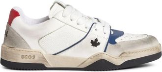Dsquared2 Witte Sneakers Paneelontwerp Logo - Heren - Sneakers - Wit - 39 EU - Schoenen