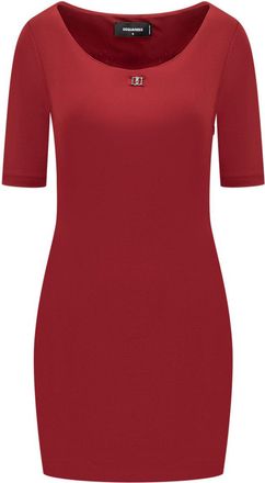Dsquared2 Womens Women Red Cotton Stretch Suit - Dark Red - Size Medium