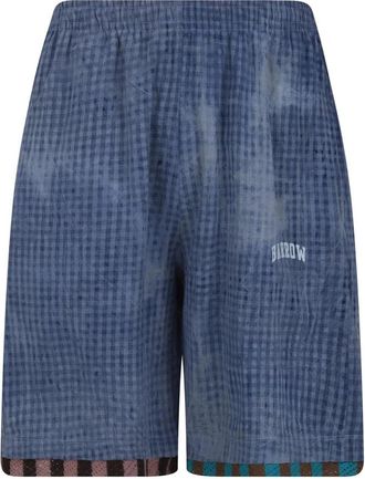 Barrow Gestreepte Wijde Broek met Plooien - Heren - Korte Broeken - Blauw - XS - Korte Broeken