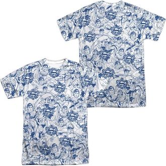 Gildan Superman Super Is The Man (Front/Back Print) Short Sleeve Adult 100% Poly Crew Tee / T-Shirt