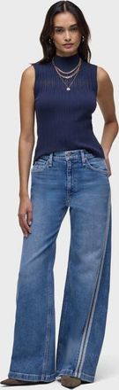 Hudson Jodie Loose Fit Wide Leg Track Pant in National at Nordstrom, Size 30