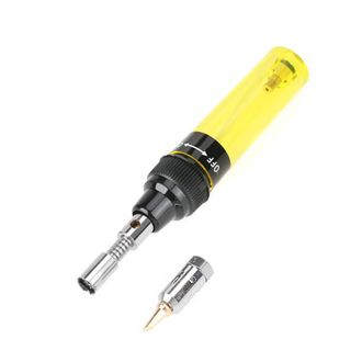 OEM Soldador Tipo Bol&iacute;grafo, Soplete De Soldadura A Gas Inal&aacute;mbrico, Temperatura Ajustable, 1300 &deg;c (amarillo)