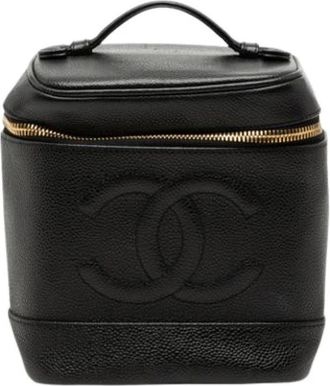 Chanel Pre-owned Handbags, female, Black, Size: ONE SIZE Pre-owned Vintage Handbag