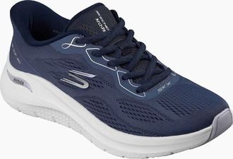 Skechers Womens Skechers Arch Fit 2.0 Polyester Womens Navy Trainers - Size: 8