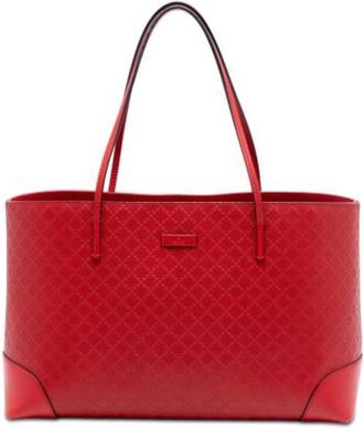 Gucci Pre-owned Tote Bags, female, Red, Size: ONE SIZE Pre-owned Bright Diamante tote bag
