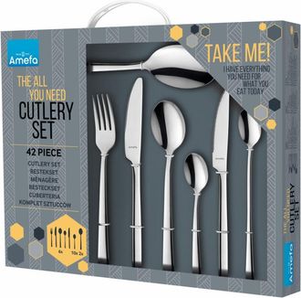Amefa Caja regalo 42 cubiertos Acero inoxidable Acero
