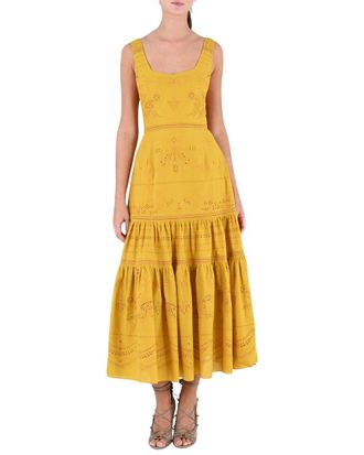 Marchesa Voile Tiered Maxi Dress