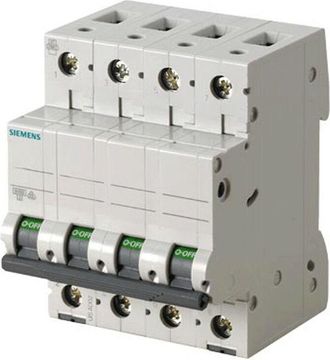 SIEMENS Interruttore magnetotermico 4P 40A 6kA tipo c 4 moduli 5SL64407BB