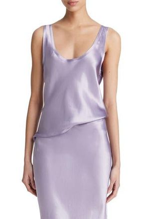 Vince Raw Edge Satin Tank in Wisteria at Nordstrom Rack, Size Large