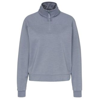 Stoic MerinoFleece270 MMXX. Lulea Half Zip Merinopullover f&uuml;r Damen | grau