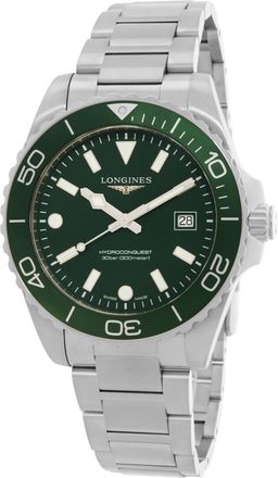 Longines Hydroconquest Quartz Green Dial Mens Watch L37694066