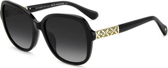 Kate Spade New York Eliza 2 Zonnebril - Dames - Zonnebrillen - Zwart - 57 MM - Accessoires