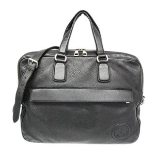 Gucci Pre-owned Interlocking G Briefcase - Heren - Vintage Handtas - Zwart - ONE Size - Leer - Vintage