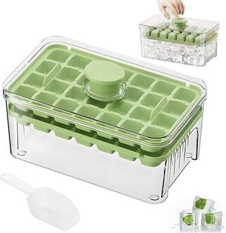 OEM Cubitera, M&aacute;quina Para Hacer Cubitos De Hielo, Cubitera Con Tapa - Expulsa Todos Los Cubitos En Un Segundo - Capacidad Para 56 Cubitos