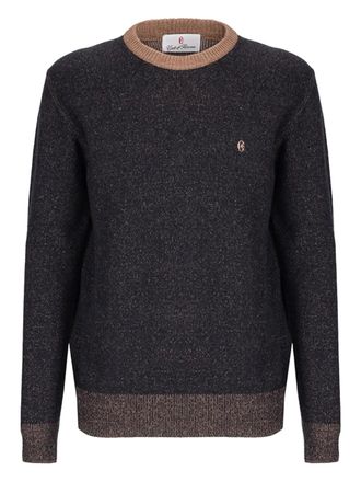 Conte Of Florence wool crew-neck jumper - men - Wool - L - Blue