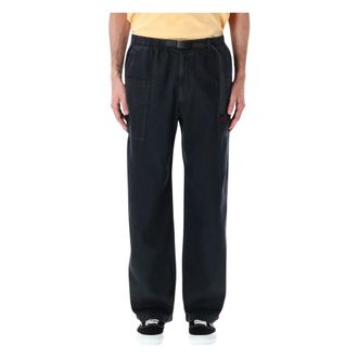 Gramicci Straight Trousers, male, Black, Size: S Hemp Relaxed Pant