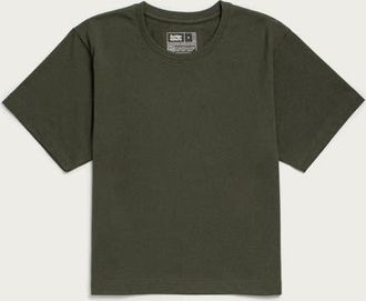 Bridge & Burn Recycled Boxy Tee in Olive at Nordstrom, Size Xx-Large