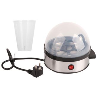 OEM Mini Huevera El&eacute;ctrica De Acero Inoxidable Con Tapa Transparente Para 7 Huevos