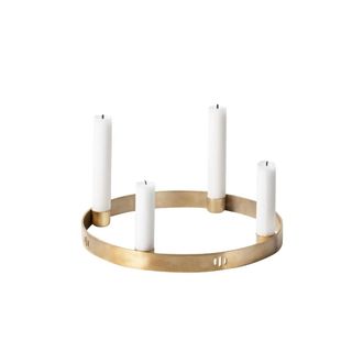 Ferm Living Kerzenhalter Circle small, Messing