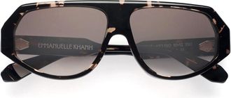 Emmanuelle Khanh Havana Ozone Acetate Sunglasses