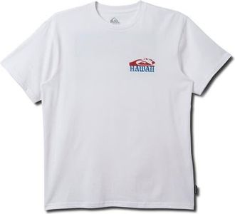 Quiksilver HI Island Print Graphic T-Shirt in White at Nordstrom, Size X-Large